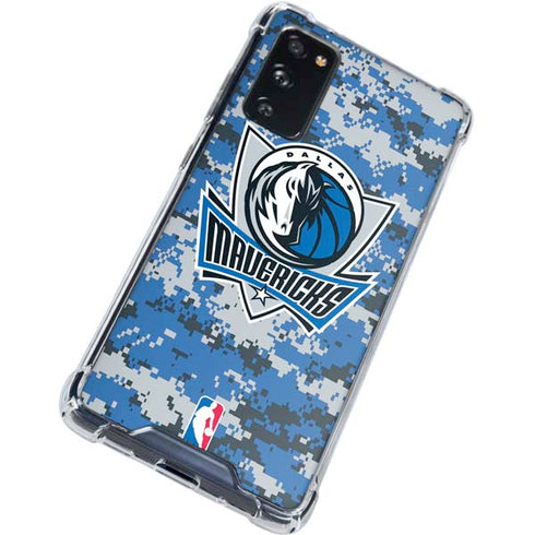 NBA Dallas Mavericks Digi Camo Galaxy S20 FE Clear Case